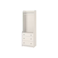 Hauga Open Wardrobe With 3 Drawers