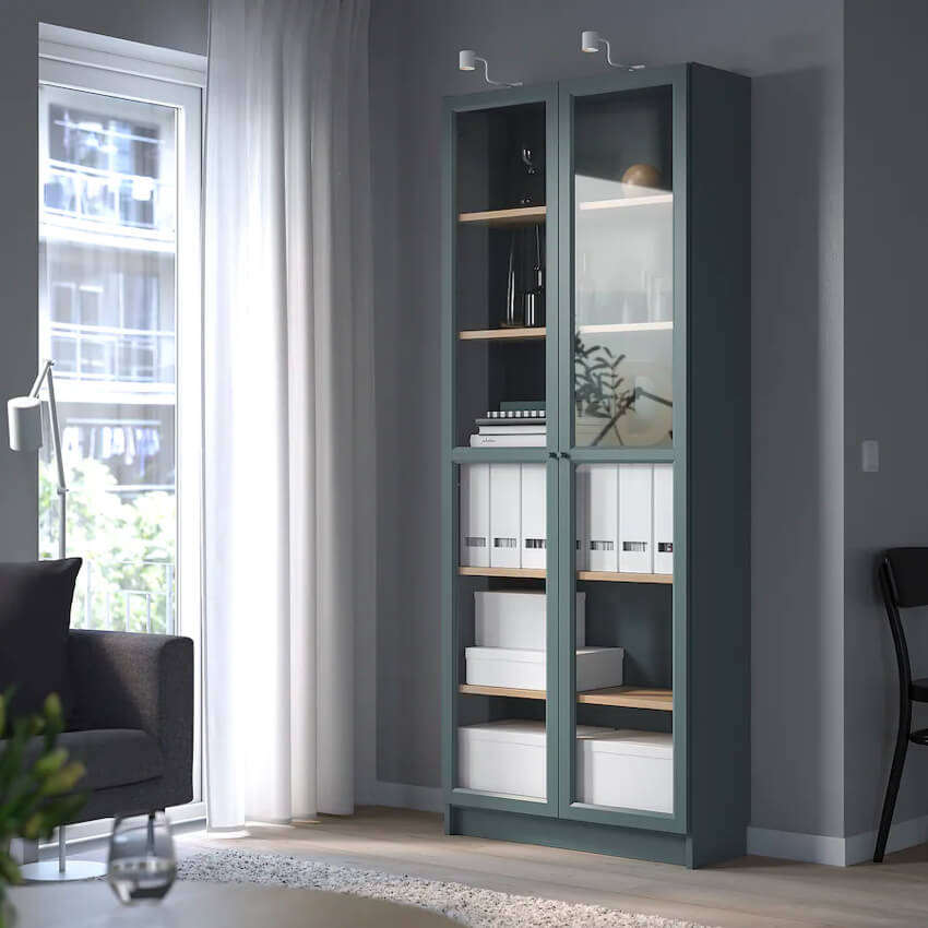 Billy Bookcase With Glass Doors