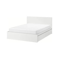 Malm High Bed Frame/4 Storage Boxes
