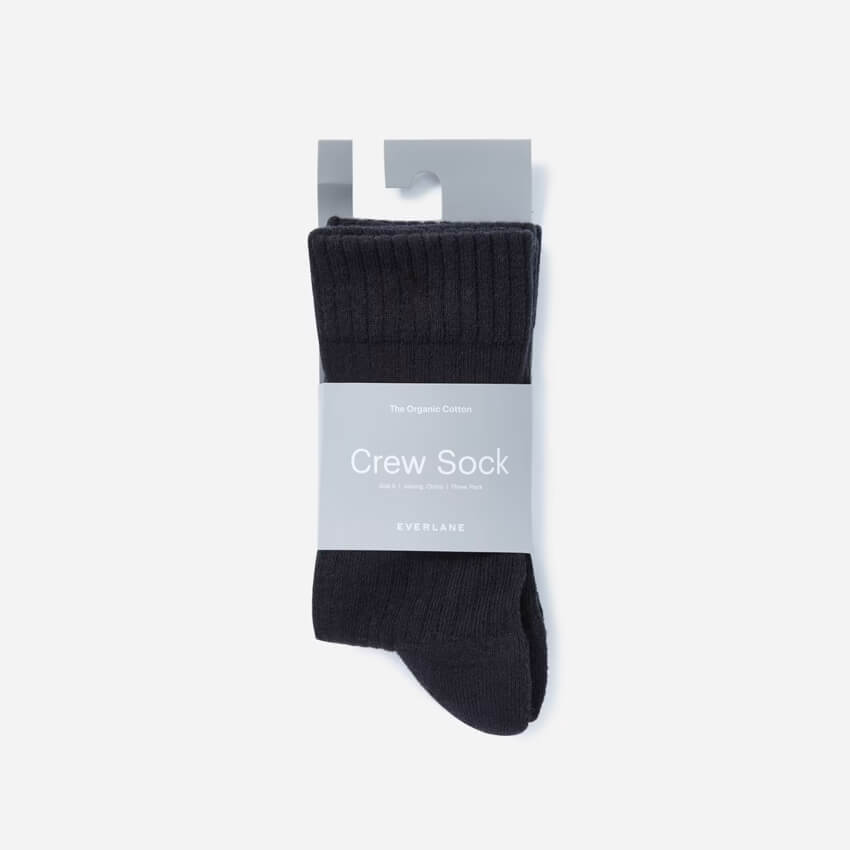 The Organic Cotton Ribbed Crew Sock