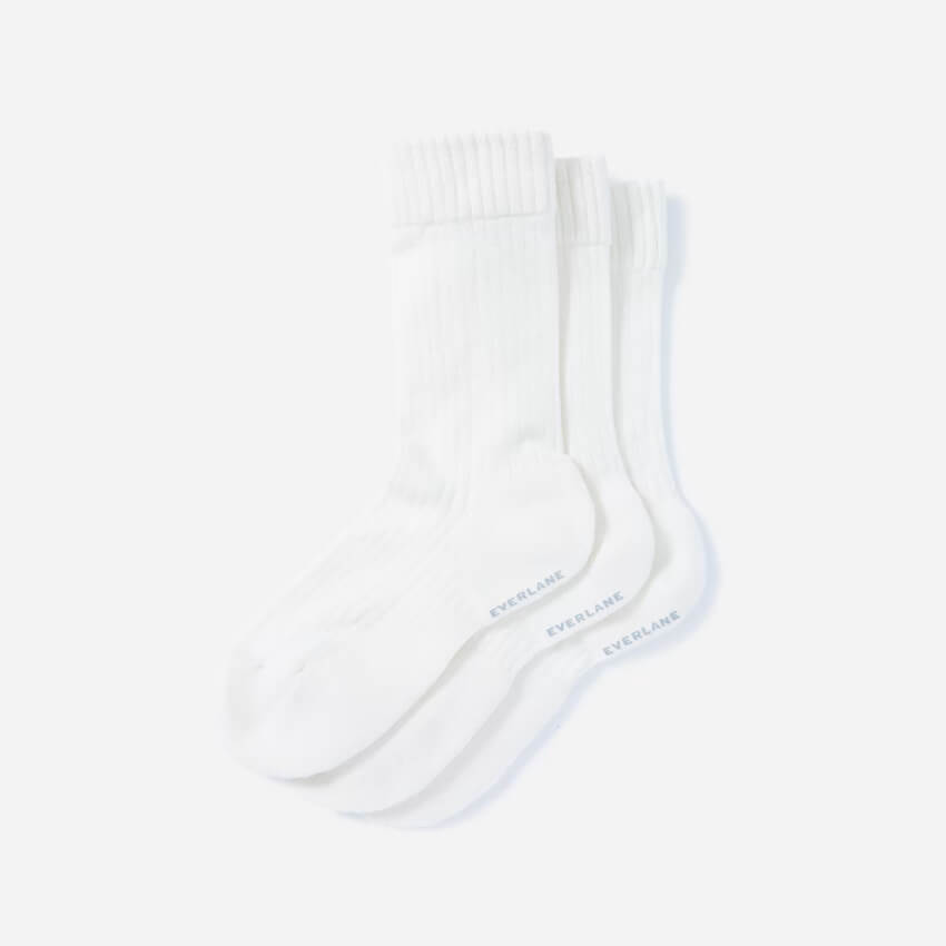 The Organic Cotton Ribbed Crew Sock