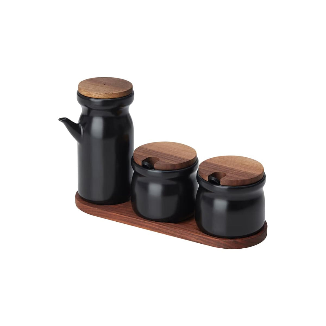 Huldhet Spice Jar With Tray Set of 3