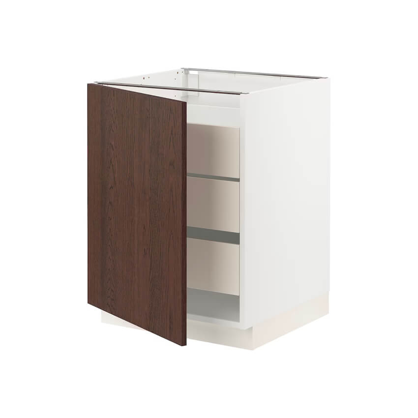 Base Cabinet With 1 Door/3 Drawers