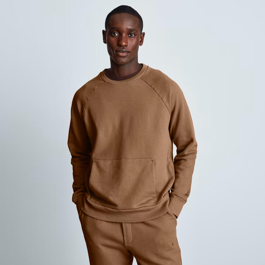 The Felted Merino Cable-Knit Crew