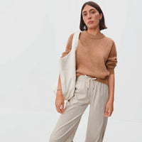 The Oversized Alpaca Crew Sweater